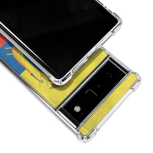 Ecuador Flag Distressed Google Pixel 6 Clear Case